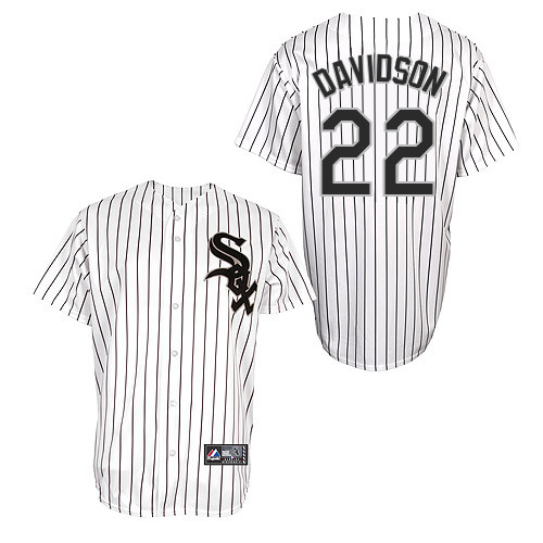 Matt Davidson #22 Youth Baseball Jersey-Chicago White Sox Authentic Home White Cool Base MLB Jersey